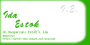 ida estok business card